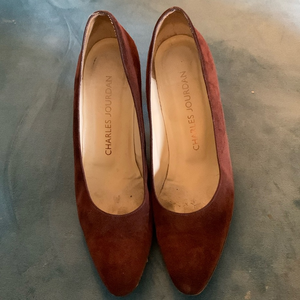 Charles jourdan brown suite heels